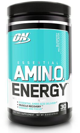 Essential Amino Energy, Blueberry Mojito Flavor, 9.5 oz (270 g) by Optimum Nutrition-Hälsa, Energi, Sport