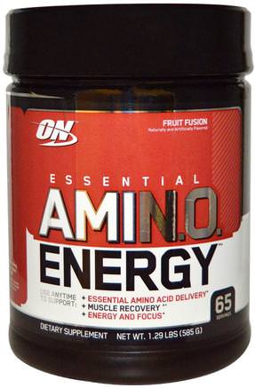 Essential Amino Energy, Fruit Fusion, 1.29 lbs (585 g) by Optimum Nutrition-Sporter