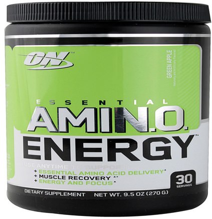 Essential Amino Energy, Green Apple, 9.5 oz (270 g) by Optimum Nutrition-Sporter