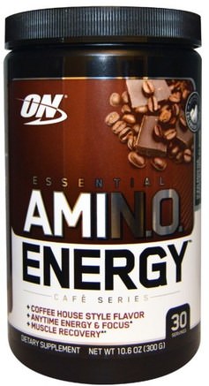 Essential Amino Energy, Iced Mocha Cappucino Flavor, 10.6 oz (300 g) by Optimum Nutrition-Hälsa, Energi, Sport