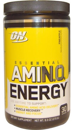 Essential Amino Energy, Pineapple, 9.5 oz (270 g) by Optimum Nutrition-Sporter