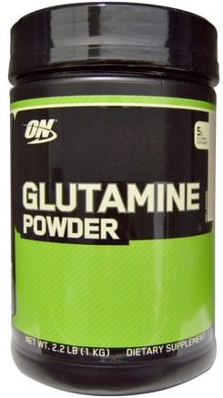 Glutamine Powder, Unflavored, 2.2 lbs (1 kg) by Optimum Nutrition-Sporter