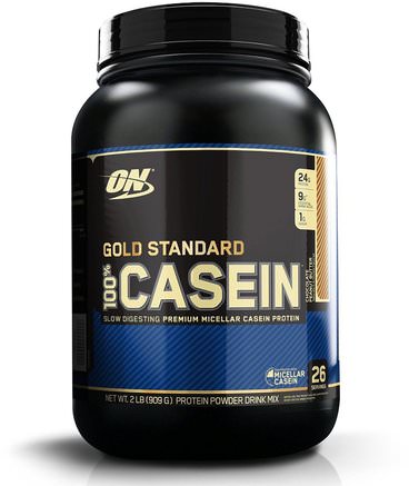 Gold Standard, 100% Casein, Chocolate Peanut Butter, 2 lb (909 g) by Optimum Nutrition-Sporter