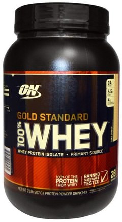 Gold Standard, 100% Whey, Cake Donut, 2 lb (907 g) by Optimum Nutrition-Sporter