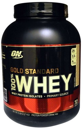 Gold Standard, 100% Whey, Rocky Road, 5 lbs (2.27 g) by Optimum Nutrition-Sporter
