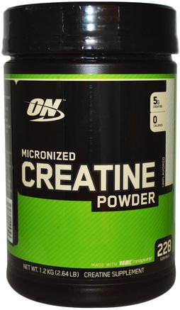Micronized Creatine Powder, Unflavored, 2.64 lb (1.2 kg) by Optimum Nutrition-Sporter