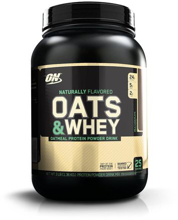 Oats & Whey, Milk Chocolate, 3 lbs (1.36 kg) by Optimum Nutrition-Sporter