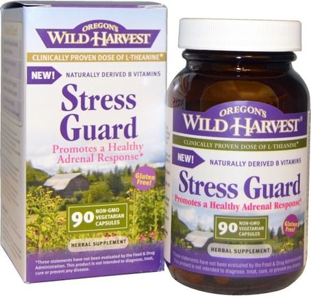 Stress Guard, 90 Non-GMO Veggie Caps by Oregons Wild Harvest-Hälsa, Anti Stress