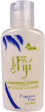 Nourishing Lotion, Fragrance Free, 3 oz (89 ml) by Organic Fiji-Bad, Skönhet, Body Lotion