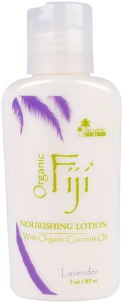 Nourishing Lotion with Organic Coconut Oil, Lavender, 3 oz (89 ml) by Organic Fiji-Bad, Skönhet, Body Lotion