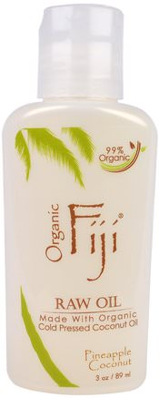Raw Oil, Pineapple Coconut, 3 oz (89 ml) by Organic Fiji-Hälsa, Hud, Massageolja