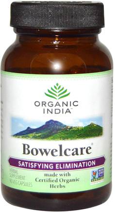 Bowelcare, 90 Veggie Caps by Organic India-Hälsa, Förstoppning