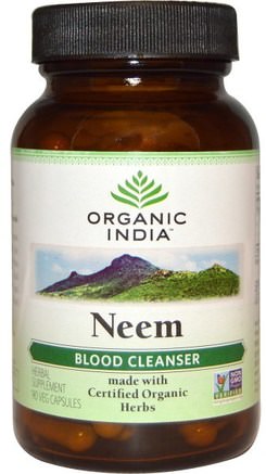 Neem, Blood Cleanser, 90 Veggie Caps by Organic India-Örter