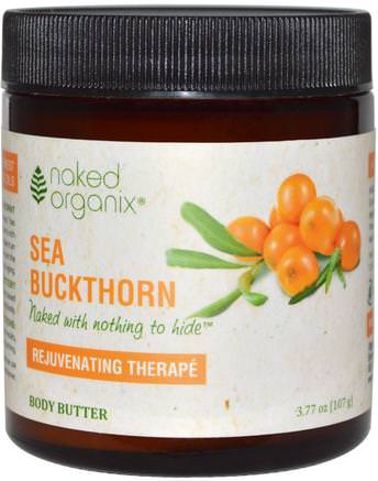 Rejuvenating Therap, Sea Buckthorn, Body Butter, 3.77 oz (107 g) by Organix South-Bad, Skönhet, Kroppsvård, Hälsa, Hud, Kroppsbutrar