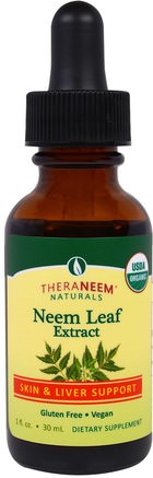 Theraneem Naturals, Neem Leaf Extract, Skin & Live Support, 1 fl oz (30 ml) by Organix South-Örter