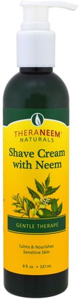 TheraNeem Naturals, Shave Cream with Neem, Gentle Therape, 8 fl oz (237 ml) by Organix South-Skönhet, Bad