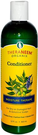 TheraNeem Organix, Conditioner, Moisture Therap, 12 fl oz (360 ml) by Organix South-Bad, Skönhet, Hår, Hårbotten, Schampo, Balsam, Balsam