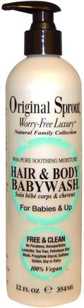 Hair & Body Babywash, For Babies & Up, 12 fl oz (354 ml) by Original Sprout Inc-Bad, Skönhet, Hår, Hårbotten, Schampo, Balsam, Barnschampo