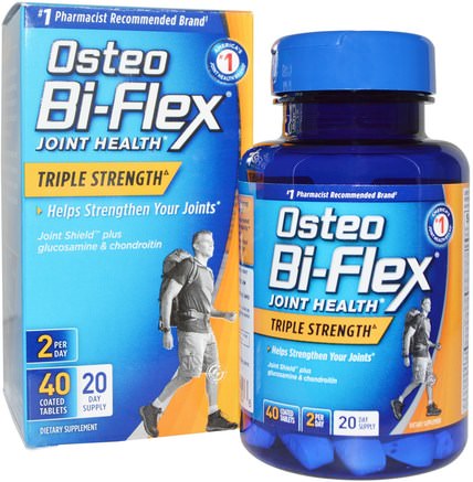 Joint Health, Triple Strength, 40 Coated Tablets by Osteo Bi-Flex-Hälsa, Ben, Osteoporos, Gemensam Hälsa