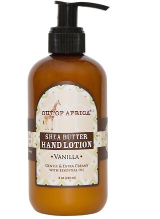 Hand Lotion, Vanilla, 8 oz (230 ml) by Out of Africa-Bad, Skönhet, Handkrämer