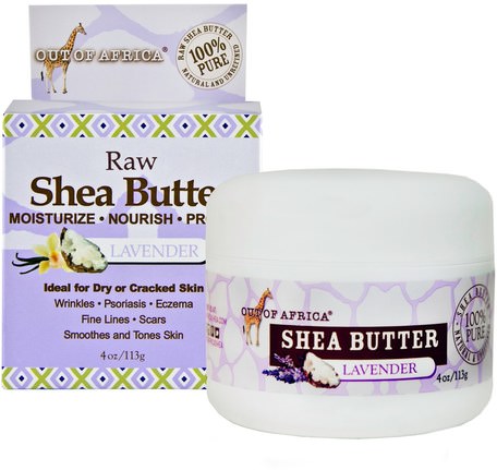 Pure Shea Butter, Lavender, 4 oz (113 g) by Out of Africa-Bad, Skönhet, Handkrämer, Hud