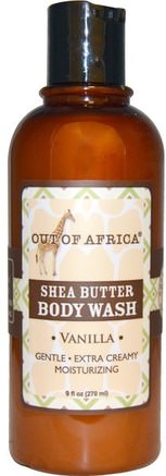 Shea Butter Body Wash, Vanilla, 9 fl oz (270 ml) by Out of Africa-Bad, Skönhet, Sheasmör, Duschgel