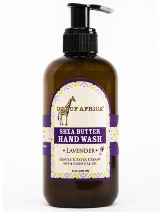 Shea Butter Hand Wash, Lavender, 8 oz (230 ml) by Out of Africa-Bad, Skönhet, Tvål
