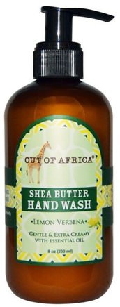 Shea Butter Hand Wash, Lemon Verbena, 8 fl oz (230 ml) by Out of Africa-Bad, Skönhet, Tvål