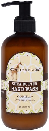 Shea Butter Hand Wash, Vanilla, 8 fl oz (230 ml) by Out of Africa-Bad, Skönhet, Tvål