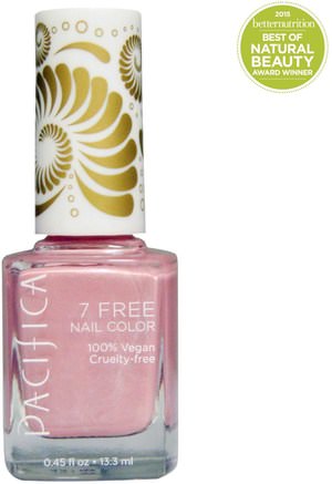 7 Free Nail Color, Pink Crush, 0.45 fl oz (13.3 ml) by Pacifica-Bad, Skönhet, Smink, Nagellack