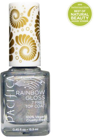 7 Free Top Coat, Rainbow Gloss, 0.45 fl oz (13.3 ml) by Pacifica-Bad, Skönhet, Smink, Nagellack