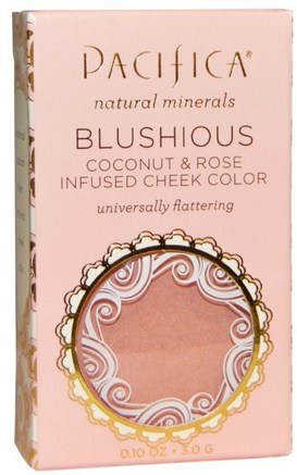 Blushious, Coconut & Rose Infused Cheek Color, Camellia, 0.10 oz (3.0 g) by Pacifica-Bad, Skönhet, Smink, Rodnad