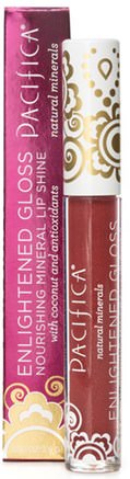 Enlightened Gloss, Nourishing Mineral Lip Shine, Ravish, 0.10 oz (2.8 g) by Pacifica-Bad, Skönhet, Läppvård, Läppglans, Läppstift, Glans, Liner