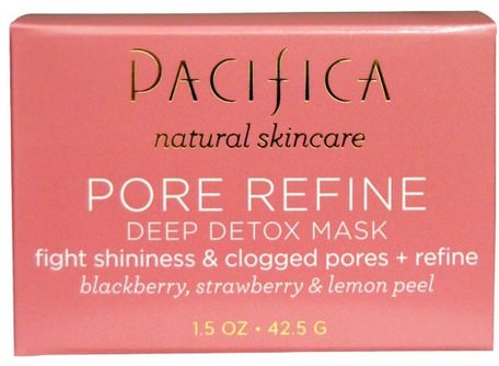 Pore Refine Deep Detox Mask, 1.5 oz (42.5 g) by Pacifica-Skönhet, Ansiktsmask, Akne, Fläckmask, Hälsa, Hudvård