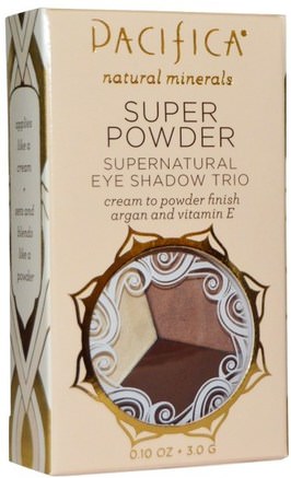 Super Powder Supernatural Eye Shadow Trio, Shades: Stone, Cold, Fox, 0.10 oz (3.0 g) by Pacifica-Bad, Skönhet, Smink, Ögonskugga