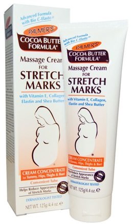 Cocoa Butter Formula, Massage Cream for Stretch Marks, 4.4 oz (125 g) by Palmers-Hälsa, Hud, Sträckmärken Ärr, Bad, Skönhet, Argan