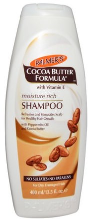 Cocoa Butter Formula, Moisture Rich Shampoo, 13.5 fl oz (400 ml) by Palmers-Bad, Skönhet, Hår, Hårbotten, Schampo, Balsam