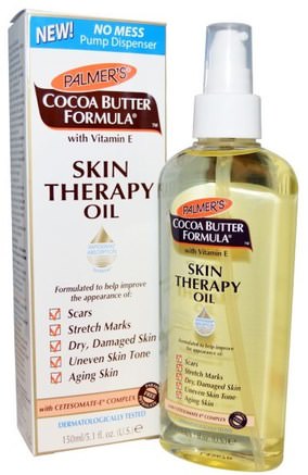 Cocoa Butter Formula, Skin Therapy Oil, 5.1 fl oz (150 ml) by Palmers-Hälsa, Hud, Sträckmärken Ärr, Skönhet, Ansiktsvård, Hudtyp Hyperpigmentering Solskadad Hud