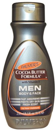 Cocoa Butter Formula with Vitamin E, Body & Face, Men, 8.5 fl oz (250 ml) by Palmers-Skönhet, Hudvård, Ansiktsvård, Krämer Lotioner, Serum