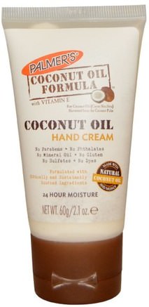 Coconut Oil, Hand Cream, 2.1 oz (60 g) by Palmers-Bad, Skönhet, Handkrämer, Kokosnötolja