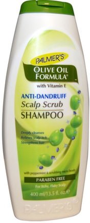 Scalp Scrub Shampoo, Olive Oil Formula, Anti-Dandruff, 13.5 fl oz (400 ml) by Palmers-Bad, Skönhet, Hår, Hårbotten, Schampo, Balsam