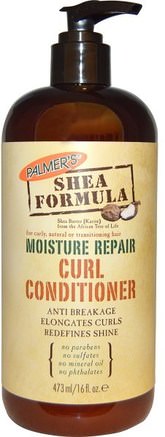 Shea Formula, Moisture Conditioner, Curl Repair, 16 fl oz (473 ml) by Palmers-Bad, Skönhet, Hår, Hårbotten, Schampo, Balsam, Balsam