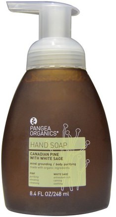 Hand Soap, Canadian Pine with White Sage, 8.4 fl oz (248 ml) by Pangea Organics-Bad, Skönhet, Tvål