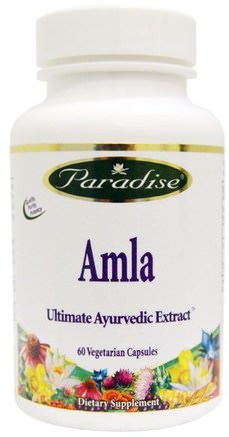 Amla, 60 Veggie Caps by Paradise Herbs-Örter, Ayurveda Ayurvediska Örter, Amla (Indisk Krusbär Amalaki Amlaki), Hälsa, Kvinnor