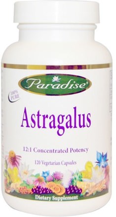 Astragalus, 120 Veggie Caps by Paradise Herbs-Hälsa, Kall Influensa Och Virus, Astragalus, Matsmältning, Mage