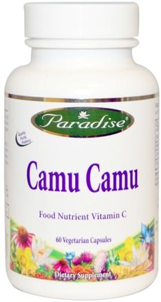 Camu Camu, 60 Veggie Caps by Paradise Herbs-Kosttillskott, Antioxidanter, Camu Camu - Naturligt Vitamin C