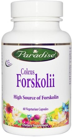 Coleus Forskolii, 60 Veggie Caps by Paradise Herbs-Örter, Coleus Forskohlii