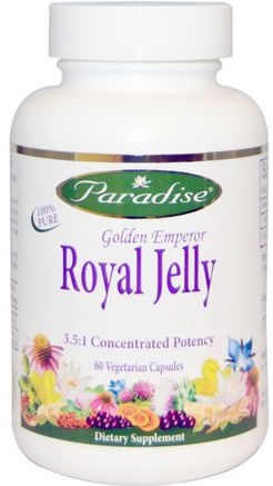 Golden Emperor Royal Jelly, 60 Veggie Caps by Paradise Herbs-Hälsa, Energi