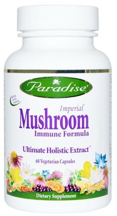 Imperial Mushroom, Immune Formula, 60 Veggie Caps by Paradise Herbs-Kosttillskott, Medicinska Svampar, Svampblandade Kombinationer, Hälsa, Immunförsvar