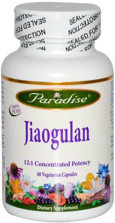 Jiaogulan, 60 Veggie Caps by Paradise Herbs-Hälsa, Immunförsvar, Jiaogulan Eller Gynostemma